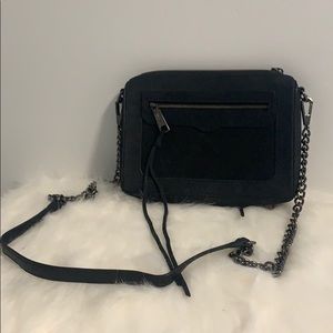 Rebecca Minkoff dark grey suede crossbody